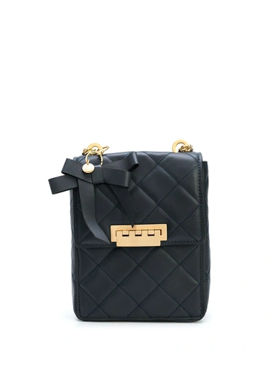 Zac Zac Posen Quilted Shoulder Bag In Blue