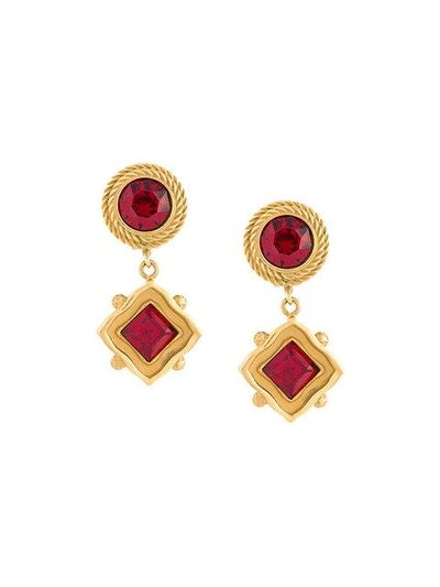 Dolce & Gabbana Crystal-embellished Clip-on Earrings