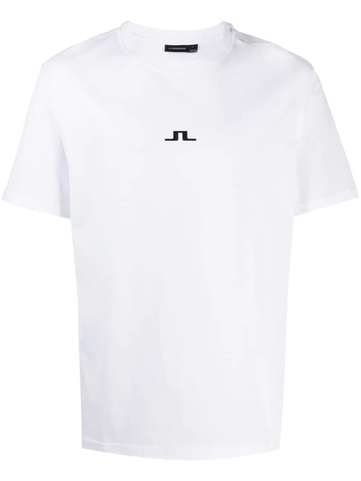 J. Lindeberg Logo Print T-shirt In White