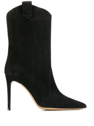 Alexandre Vauthier Wayne Ankle Boots In Black