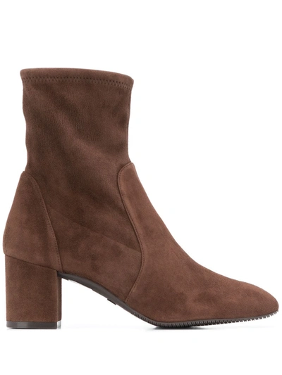 Stuart Weitzman Slip-on Boots In Brown