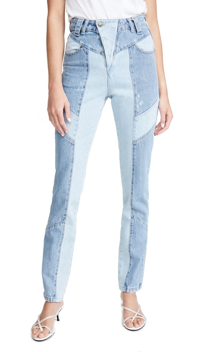 Retroféte Taylor High-rise Jeans In True Blue Mix