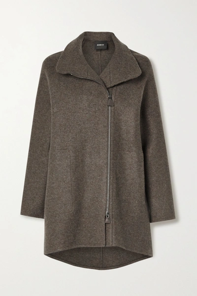 Akris Cashmere Jersey Jacket In Anthracite