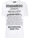 Dsquared2 Logo Printed T-shirt In White In 100 White