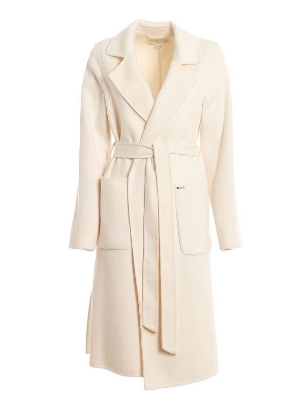 ivory wrap coat
