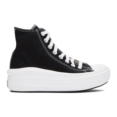 Converse Black Chuck Taylor All Star Move Sneakers In Black/natur