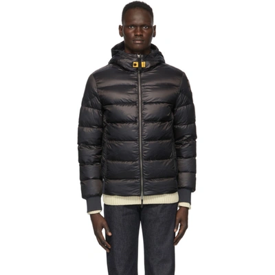 Parajumpers Black Down Pharrell Sheen Jacket In 710 Pencil