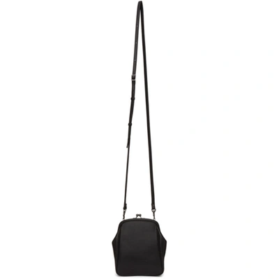 Yohji Yamamoto Black Medium Clasp Shoulder Bag