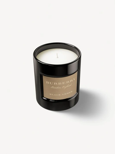 Burberry Purple Hyacinth Fragranced Candle – 240g In Black Amber