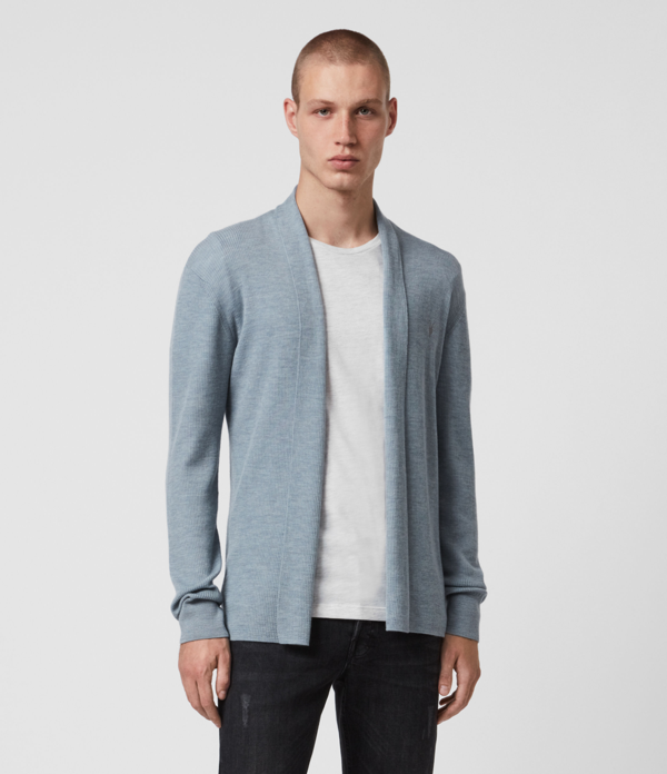 mode merino open cardigan