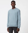 Allsaints Raven Sweatshirt In Ceramic Blue