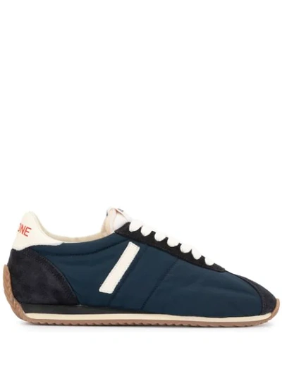 Re/done Colour-block Low-top Trainers In Navy