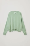 Cos Relaxed Cashmere Jumper In Green