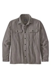 Patagonia Fjord Regular Fit Organic Cotton Flannel Shirt In Reworked Fjord Heather