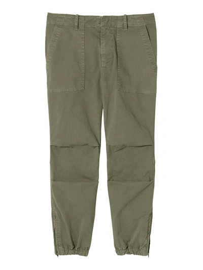 Nili Lotan Cropped French Military Pant In Military Green