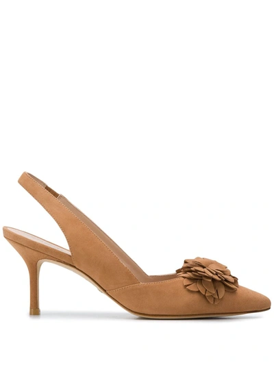 Stuart Weitzman Rosella Slingback Pumps In Brown