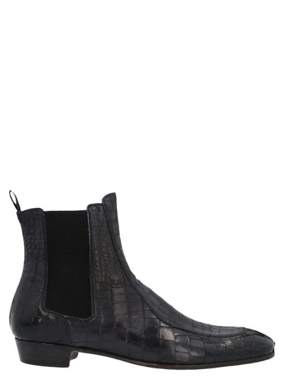 Lidfort Men's Black Ankle Boots