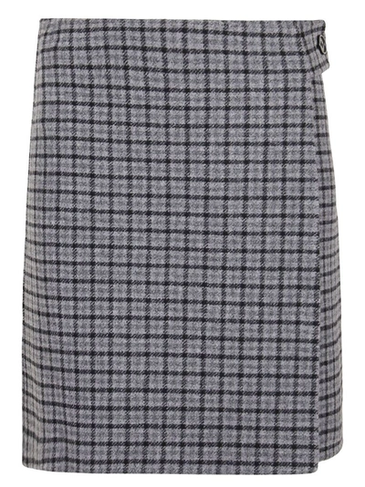 P.a.r.o.s.h . Women's Grey Wool Skirt