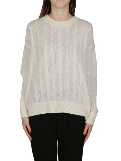 Agnona Women's White Cashmere Sweater