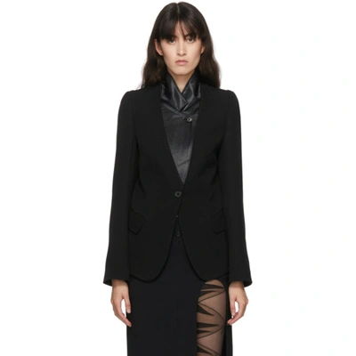 Ann Demeulemeester Women's Black Cashmere Blazer In 099 Black