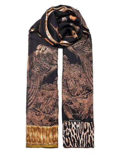 Pierre-louis Mascia Women's Black Silk Scarf