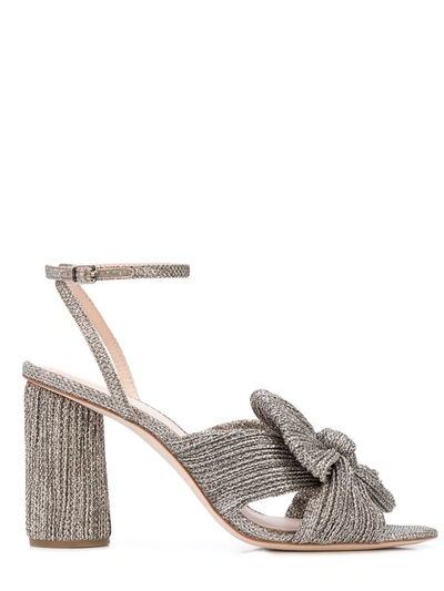 Loeffler Randall Women's Camellia Bow High-heel Sandals In Silver