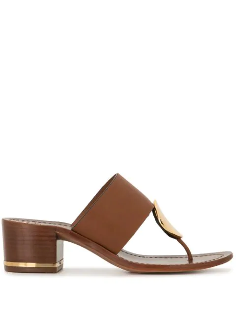 Tory Burch Patos Disk 45mm Sandals In Brown | ModeSens