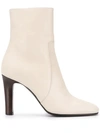 Saint Laurent Women's Jane High Heel Booties In Neutrals