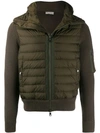 Moncler Padded Front Jacket In Green