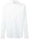 Saint Laurent Tucked Collar Shirt In White