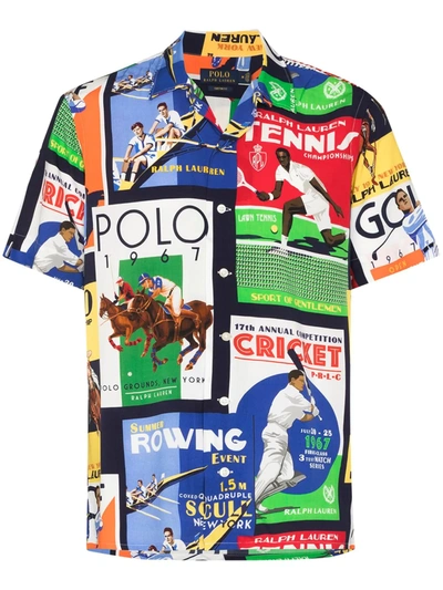 Polo Ralph Lauren Poster Print Shirt In Multicolour