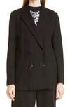 Hugo Boss Jeslima Double Breasted Jacket In Black