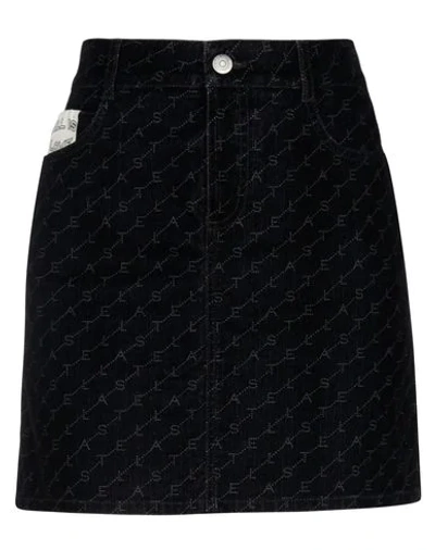Stella Mccartney Denim Skirts In Black