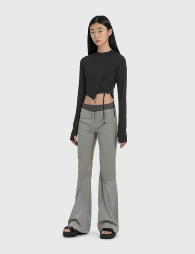 Hyein Seo Low Rise Pants In Grey
