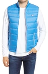 Johnnie-o Hudson Classic Quilted Nylon Vest In Riptide