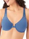 Wacoal Soft Embrace Front Closure Underwire Bra In Dutch Blue