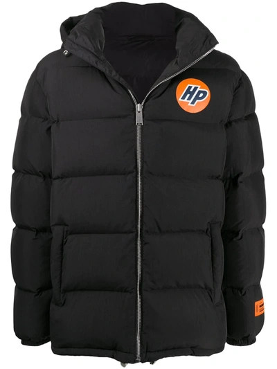 Heron Preston Hp Patch Nylon Down Jacket In Black | ModeSens Heron Preston Hp Patch Nylon Down Jacket In Black | ModeSens