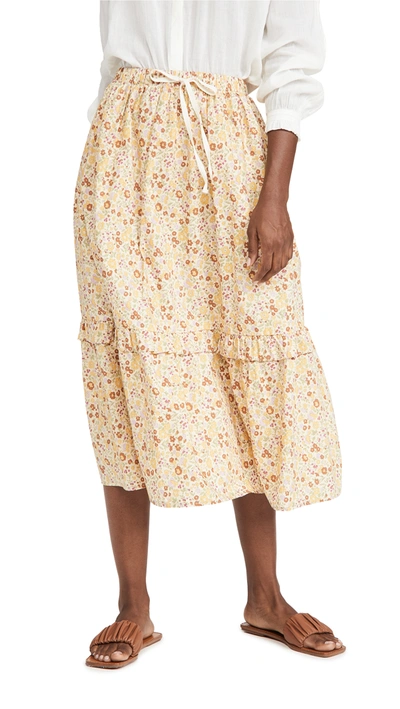 Meadows Bloom Skirt In Vintage Country Floral