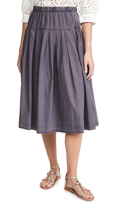 Alex Mill Paper Cotton Skirt In Graphite