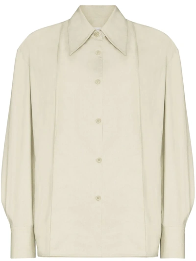 Low Classic Button-up Long-sleeve Shirt In Neutrals