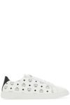 Mcm Terrain Derby Visetos Logo Sneakers In White