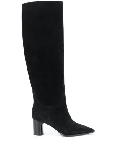 Casadei Kentucky Knee-high Boots In Black