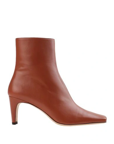 Staud Ankle Boots In Tan