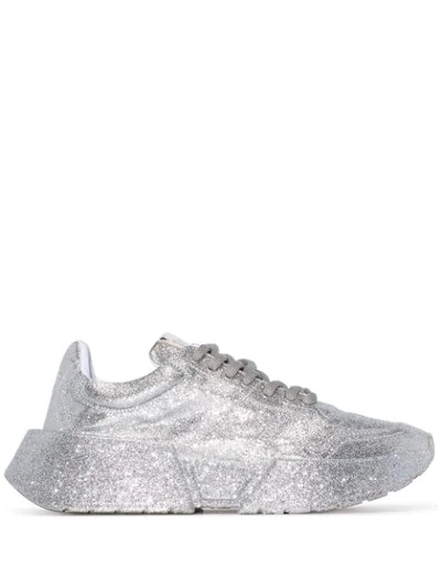 Mm6 Maison Margiela Mm6 Fine Glitter Sneakers Color Silver