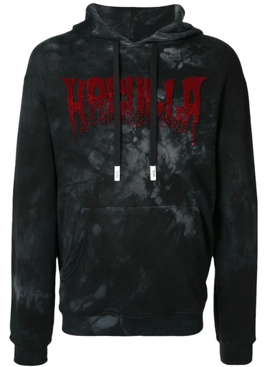 Haculla Raised Logo Hoodie In Black
