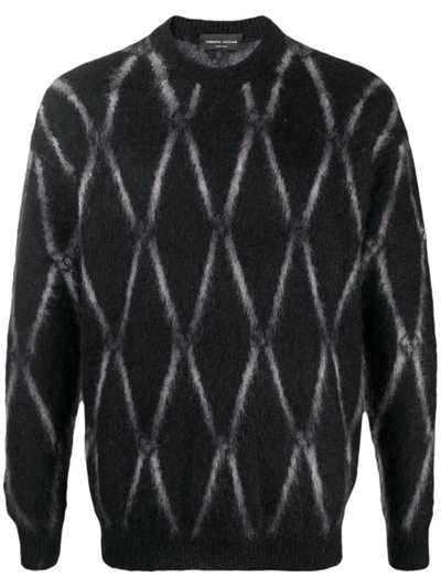 Roberto Collina Geometric Print Jumper In Black