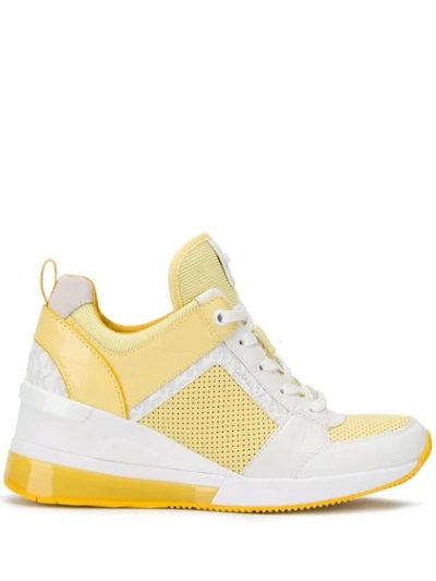 Michael Michael Kors Georgie Extreme High-top Trainers In Yellow
