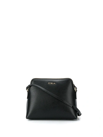 Furla Boheme Leather Crossbody Bag In Black