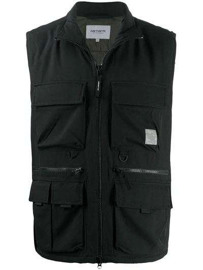 Carhartt Colewood Zip-up Waistcoat In Green