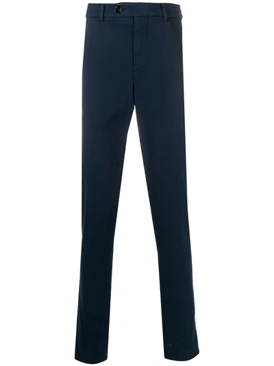 Brunello Cucinelli Plain Slim-fit Chinos In Blue